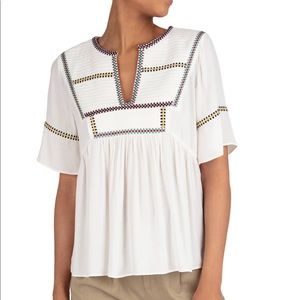 Ba&sh Taylor embroidered top